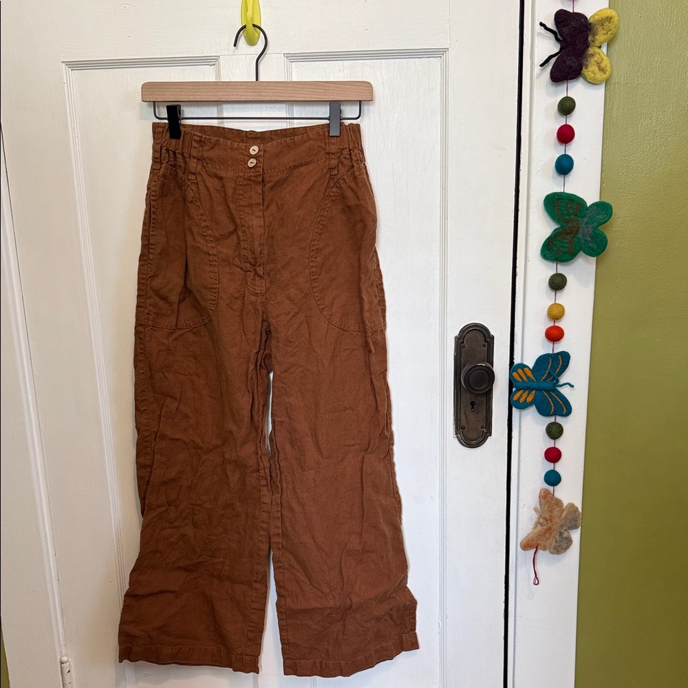 Notperfectlinen NPL Toast Brown Wide Leg Pants